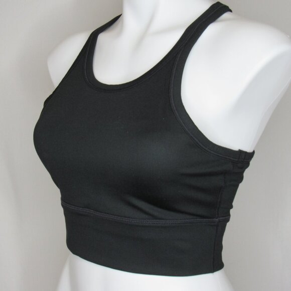Prana Black BECKSA High Neck Racer Back Bralette Women's S Small - Picture 2 of 8
